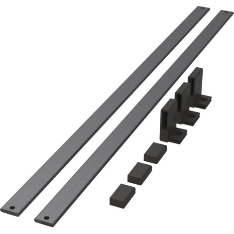 Kesseböhmer Schuhreling Conero passend zum Schuhregal schräg Breite 582mm, Aluminium schwarz