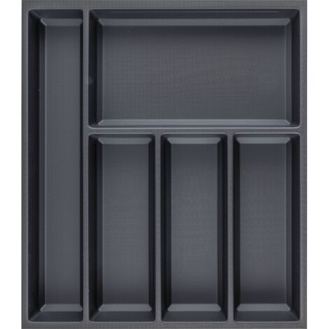 Agoform Besteckeinsatz Sky 550/50 Besteckkasten aus Kunststoff kristall soft touch schwarz