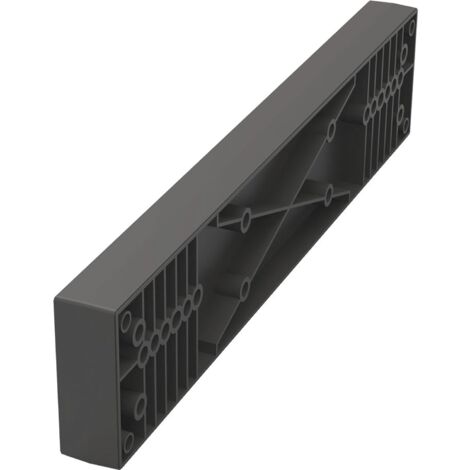 Kesseböhmer Conero Distanzleiste für Schränke mit Türen Korpustiefe 475mm, Kunststoff schwarz