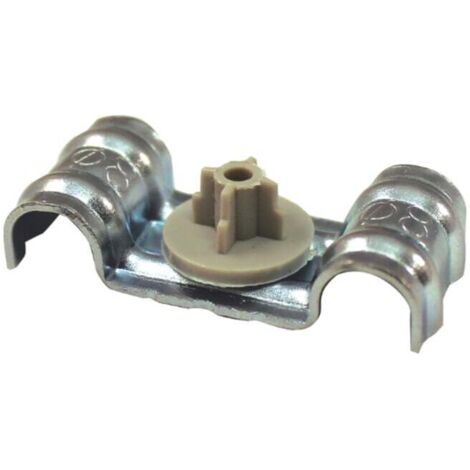 Celo Metallclip DFT 8 doppelt Rohrschellen, Kabelschellen feuerbeständig, Stahl verzinkt - 100 Stück
