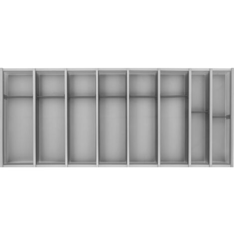 Ninka Besteckkasten für Schubladen Set Cuisio KB 1200mm - Besteckorganizer passend zu Merivobox, Kunststoff/Aluminium graphit