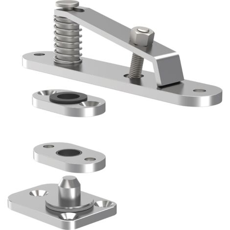 KWS Drehzapfenband 6205 Türband für ungefälzte Türen bis 60kg, Edelstahl matt (1/3)
