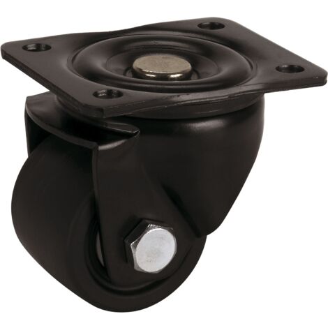 Dörner + Helmer Lenkrolle mit Platte ø 75mm - Möbelrolle belastbar bis 600kg (1/2)