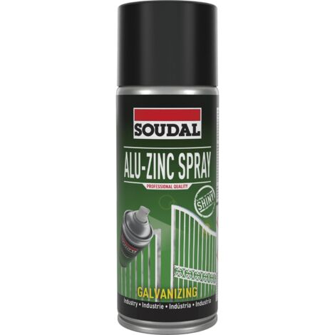 Soudal Zinkspray Rostschutz - Zink Spray zum Kaltgalvanisieren, hell 400ml (1/5)