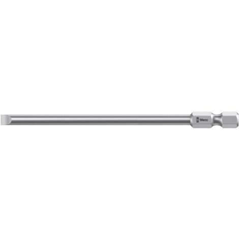 WERA Bit-Einsatz 800/4Z lang 1/4"sechskant 0.6 x 3.5 x 70 mm Schlitz