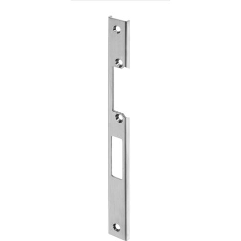 WILKA Schließblech U-förmig Falle und Riegel, rechts, 245 x 24 x 6 mm, Edelstahl