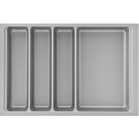 Agoform Besteckeinsatz Scoop II 474x316x59mm, Besteckkasten Kunststoff silber