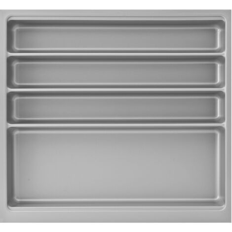 Agoform Besteckeinsatz Scoop II 474x516x59mm, Besteckkasten Kunststoff silber