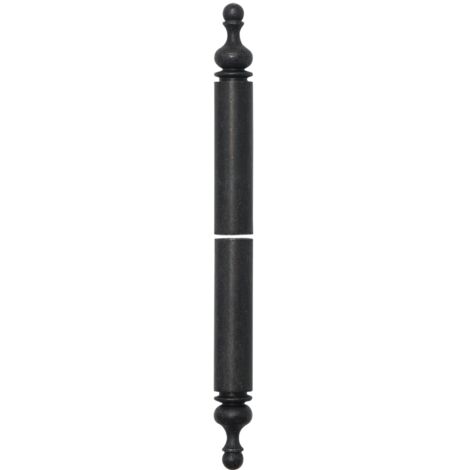 Zierhülse Aufsteckhülse Band ø 15mm H 112mm oben/unten, Schmiedeeisen verzinkt