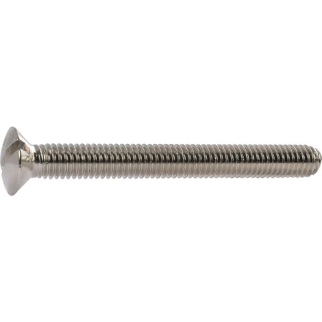 Linsensenkschraube DIN 964 Schlitz M 4 x 40 Messing galvanisch vernickelt