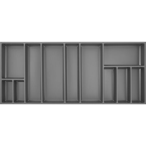 Agoform Besteck Organizer Sky Besteckeinsatz 1120x53x473 Kunststoff schiefergrau