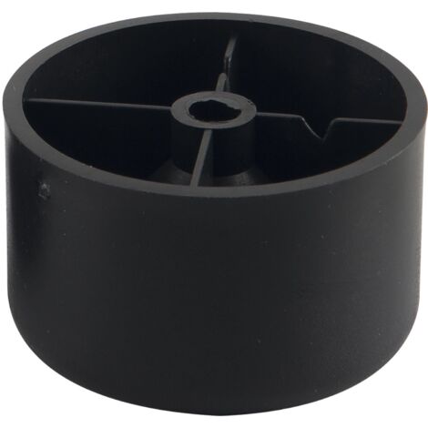 Möbelgleiter (Möbelfüße) ø 50 mm Höhe 40 mm Polsterfüße Kunststoff schwarz