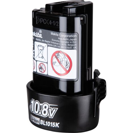 Makita Akku 10,8V - Ersatzakku BL1015K, passend zu Makita Akku Werkzeuge, 10,8 Volt / 1,5 AhLi-Ion (1/5)