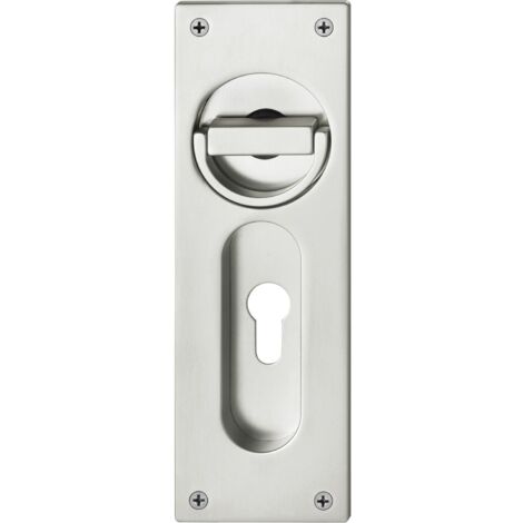 FSB Klappringmuschelgriff 4205, PZ 88mm, Aluminium silber eloxiert