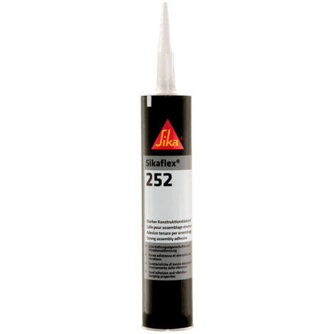 Sikaflex-252 Konstruktionsklebstoff, Klebstoff 300ml, Schwarz