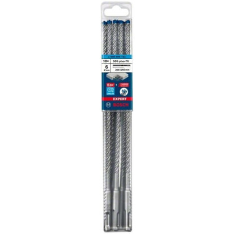 Bosch Professional Expert SDS plus-7X Hammerbohrer, 6 x 200 x 265 mm, 10-tlg. (2608900162)