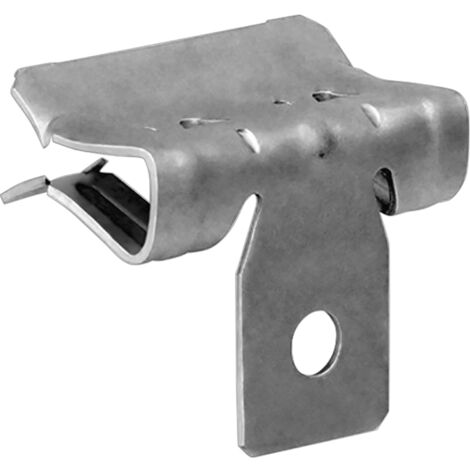 Celo Trägerklemmen für Stahlträger CAL mit Loch, 10-15 mm - Klemme zum Abhängen von Drähten, S-Haken oder Ketten - 100 Stück (1/5)