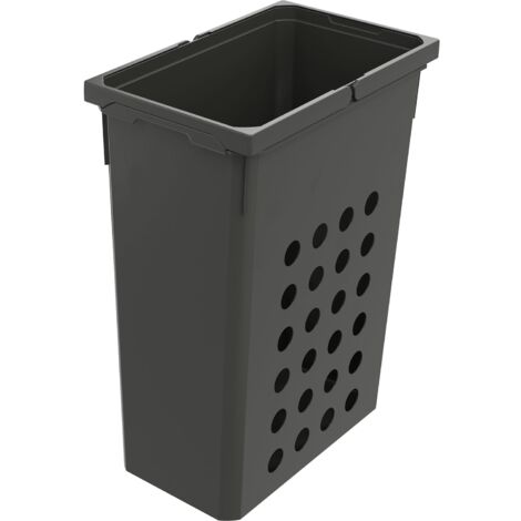 Vauth Sagel Wäschesammler 21l Wash - praktischer Wäschekorb schmal mit optimaler Luftzirkulation, Wäschekorb Plastik, 44 Liter Lava