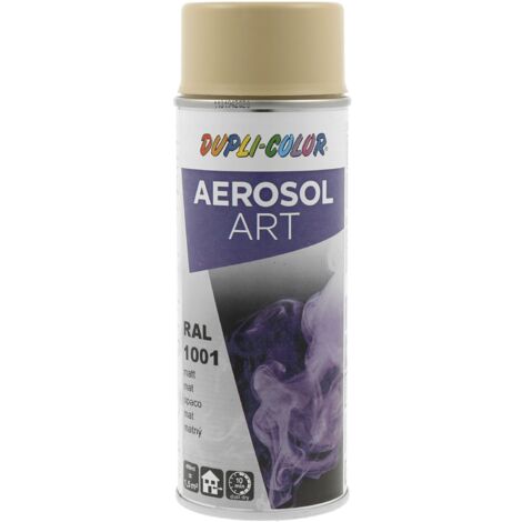Dupli Color Aerosol Art Lackspray Graffiti Dose - wetterfest, lichtecht und UV-beständig - Graffiti-Spray 400ml, beige matt RAL 1001