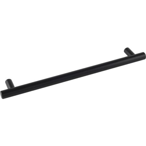 Stangengriff Elara ø 12mm, LA 320mm, Breite 384mm Möbelgriff Edelstahl schwarz matt