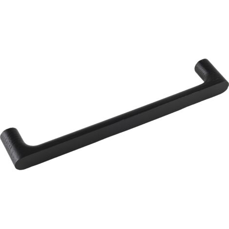 Griff Pinta LA 192mm, Holzgriff robuster Möbelgriff Breite 208mm, Esche schwarz gebeizt