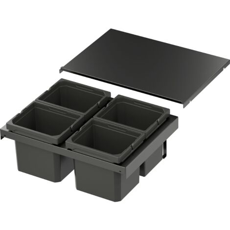 VS ENVI Flex XS-216 Abfalltrennsystem KB 600 mm 4 x 6 Liter Lava