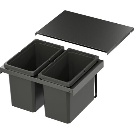 Vs Envi Flex Abfalltrennsystem KB 600mm Mülltrennsystem 2x22 Liter Lava
