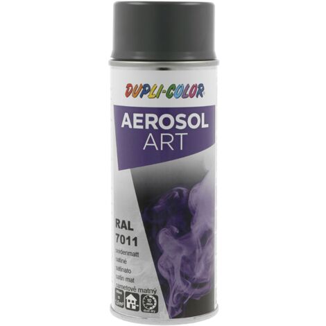 Dupli Color Aerosol Art Lackspray Graffiti Dose - wetterfest, lichtecht und UV-beständig - Graffiti-Spray 400ml, Stahlgrau seidenmatt RAL 7011