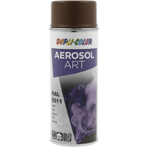 Dupli Color Aerosol Art Lackspray Graffiti Dose - wetterfest, lichtecht und UV-beständig - Graffiti-Spray 400ml, nussbraun matt RAL 8011
