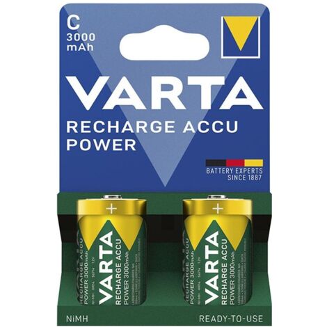 Varta Akku RECH.ACCU C 2er Blister NiMH Kapazität 3000 mAh