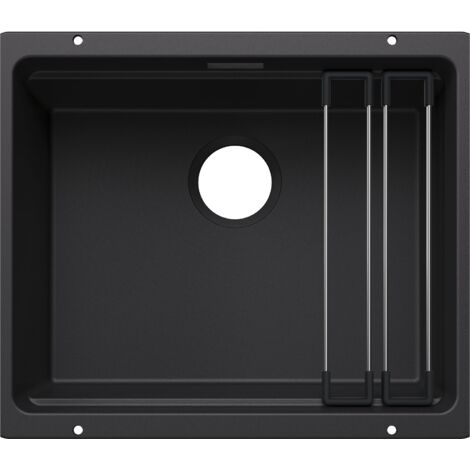 Blanco Etagon 500 - Silgranitspüle, 53x46 cm, mit Zubehör, schwarz 527754