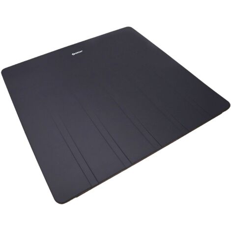 Caressi Silikon Abtropfmatte für Geschirr 400x415x9mm - ideal für Spülen ohne Abtropffläche, anthrazit
