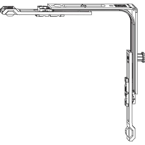 Winkhaus Eckumlenkung E1SEN - 1 Schließzapfen - silber - für Select/Topstar Systeme