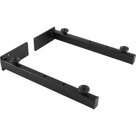 Wandkonsole Schwerlast 320mm, extra stabil, Regalträger für schwere Lasten, Stahl schwarz