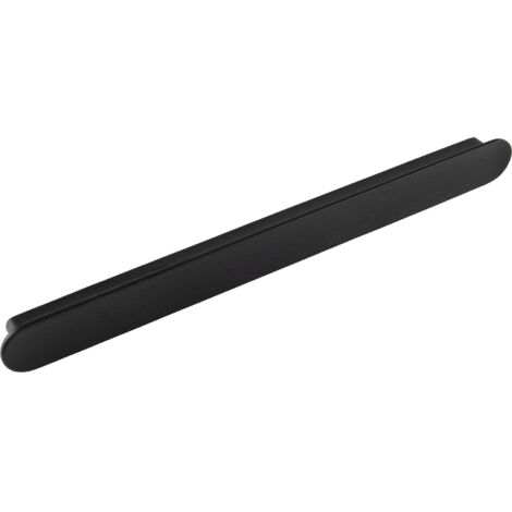 Griff Tuba LA 256mm, Holzgriff robuster Möbelgriff Breite 284mm, Esche schwarz gebeizt