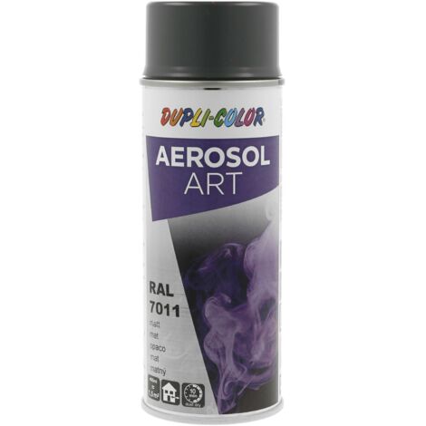 Dupli Color Aerosol Art Lackspray Graffiti Dose - wetterfest, lichtecht und UV-beständig - Graffiti-Spray 400ml, Stahlgrau matt RAL 7011
