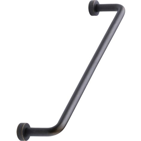 Griff Lounge ø 7mm, LA 160mm, Möbelgriff Breite 174mm, Zinkdruckguss braun antik
