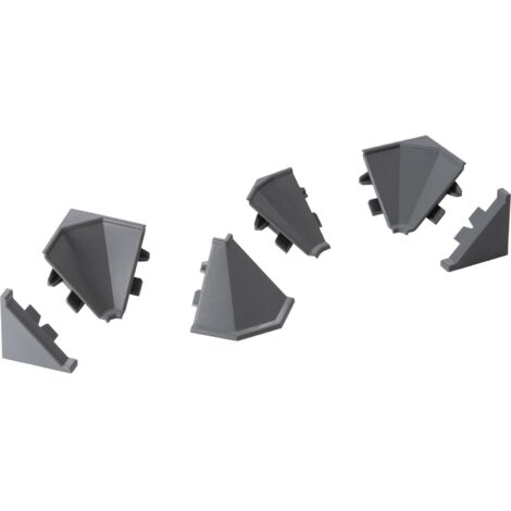 Rehau Formteile Set Rauwalon vario-line für Wandanschluss, Kunststoff, Edelstahl-Effekt