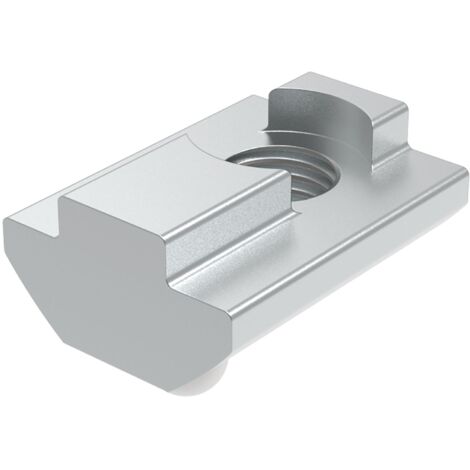 Fath Nutensteine M6 einschwenkbar passend zu Item Profil Nut 8 - Nutenstein mit Federkugel und Führungssteg, Stahl verzinkt - 10 Stück (1/5)