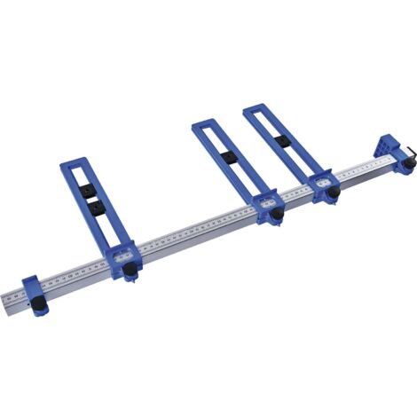 IQ-Tools Bohrlehre Set ohne Verlängerung - Präzisions-Bohrschablone für Griffe und Knöpfe, 700mm, Aluminium eloxiert