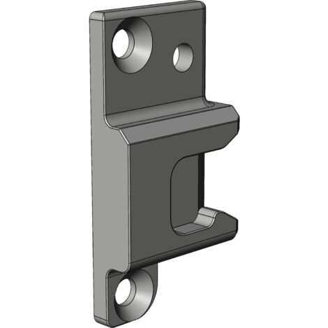 Winkhaus Adapterplatte activPilot Topstar passend zu Flügelschiene, Eurofalz 12mm rechts, Stahl verzinkt silberfärbig