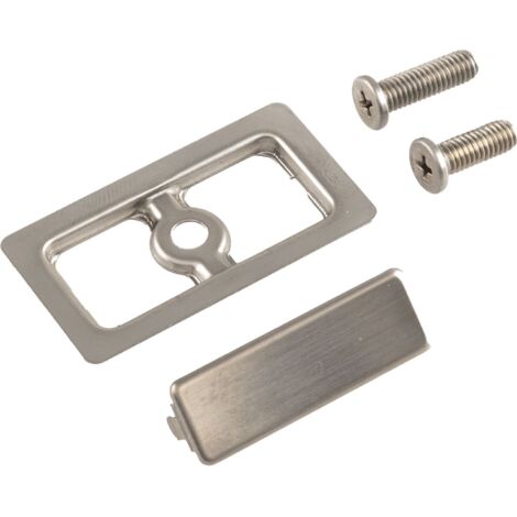 Solido Überlauf Abdeckung KIT228 - Edelstahl, hochwertig, langlebig, passgenau für Waschbecken - 1 Stück (1/2)