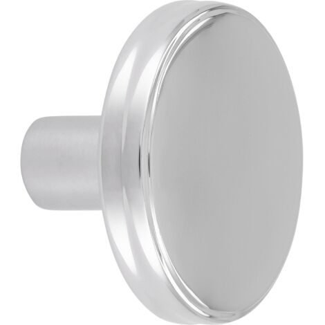 Möbelknopf Isis ø 35mm, Möbelknauf Tiefe 24mm, Zinkdruckguss verchromt poliert (1/3)