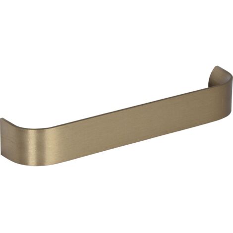 Siro Anat Möbelgriff LA160mm - Griff Breite 168mm inklusive Schrauben M4x25mm, Aluminium bronze gebürstet