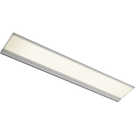 L&S Led Unterbauleuchte Solaris Plus DualColor 900 mm alufarbig - Flache LED-Leuchte mit DualColor Technik, 3000K/4000K, Adapterkabel, Aluminium, 15,5W