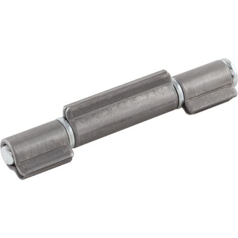 Anschweißband 3-teilig - Türband zum Anschweißen I-Lappen 402, Bandhöhe 170mm, ø 17mm, Stahl blank (1/3)