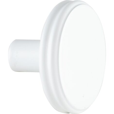 Möbelknopf Isis ø 35mm Möbelknauf Tiefe 24mm, Zinkguss weiß matt (1/3)