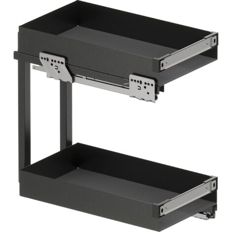 Vauth Sagel SUB Rack Unterschrankauszug Essentio für Korpusbreite 30cm, Stahlblech lava