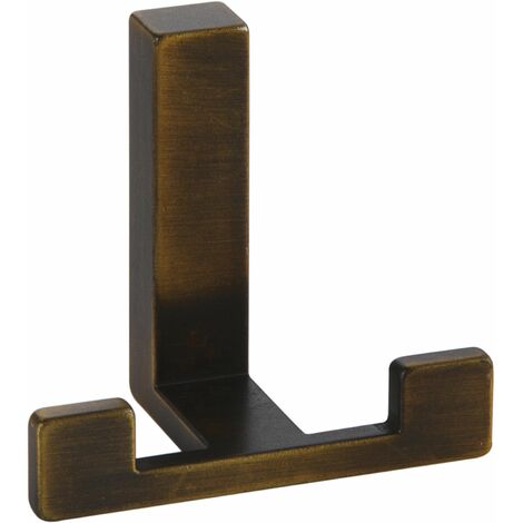 Mantelhaken Doradus Garderobenhaken 70x61 mm Haken ZN Messing schwarz gebürstet