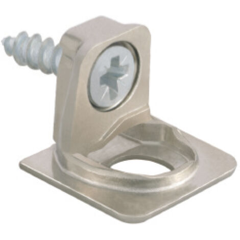 Tablar-Bodenträger PK2 Anschrauben Tablarstärke 18/19 ø 3 mm Zamak vernickelt